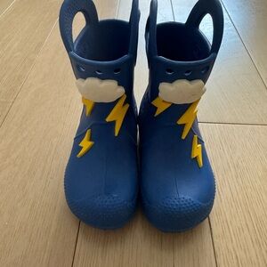 Blue Kids Shoes with Lightning Design